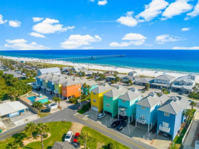 Colorful Cottage Next to Pier Park w/ Gulf Views and POOL!